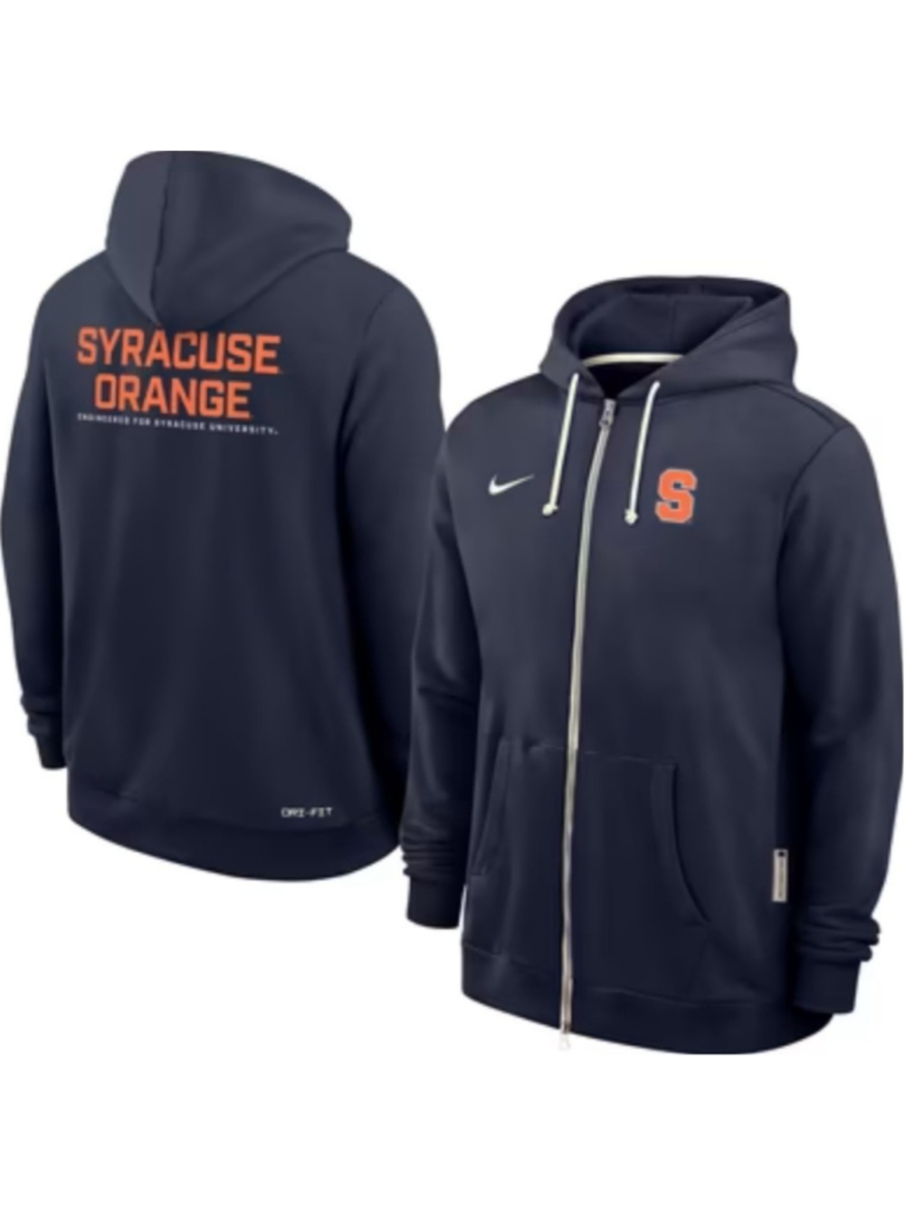 Nike Syracuse Orange Men's 2XL Hoodie Sideline Standard Issue Dri-FIT 03AV-41S